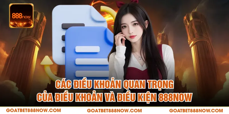 Các điều khoản quan trọng của điều khoản và điều kiện 888NOW